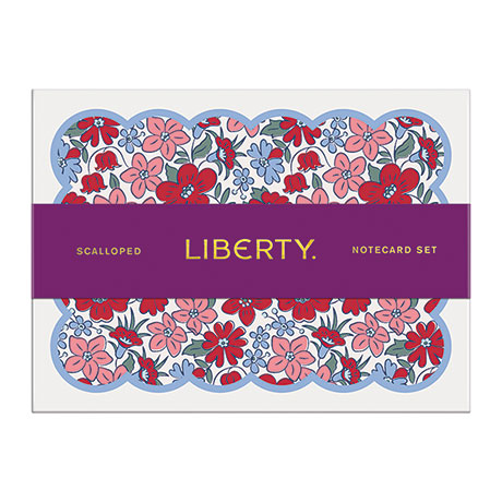 Liberty London Scalloped Note Cards