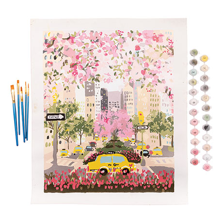 Park Avenue Acrylic Paint by Number Kit