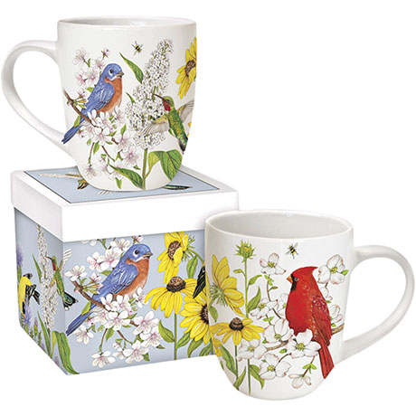 Spring Birds Boxed Mug