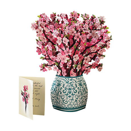 Cherry Blossoms Pop-Up Bouquet Card