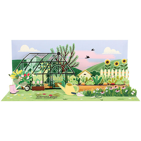 Garden Greenhouse Pop-Up Card