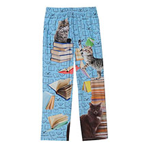 Alternate image for Cats and Books Loungewear - Lounge Pants