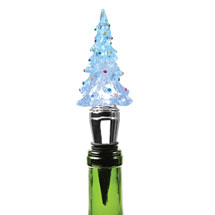 Alternate image Color Changing Christmas Tree Wine Stopper
