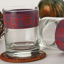 Alternate image for Frank Lloyd Wright® Tumblers - Whirling Arrows