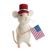 Alternate image for Felted Wool Celebration Mice (set of 7)