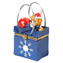 Alternate image for Porcelain Surprise Ornament - Snowflake Gift Bag