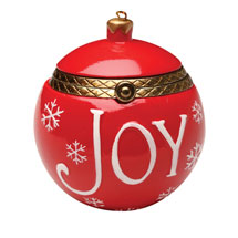 Alternate image for Porcelain Surprise Ornament - Red Joy Ornament