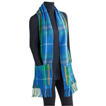 Alternate image for Scottish Tartan Plaid Wool Pocket Scarf - Nova Scotia