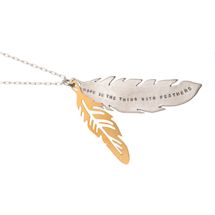 Alternate image Hope is the Thing with Feathers Necklace