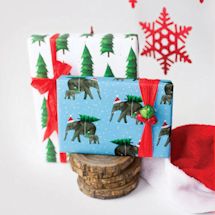 Alternate image Peaceful Elephants Gift Wrap