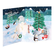 Alternate image Arctic Christmas Pop-Up Greeting Cards
