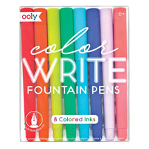 Alternate Image 2 for Color Write Fountain Pens with Refills - Set of 8