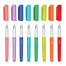 Product Image for Color Write Fountain Pens with Refills - Set of 8