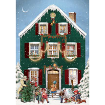 Alternate Image 3 for Victorian Christmas Houses Advent Calendar Cards