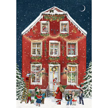 Alternate Image 4 for Victorian Christmas Houses Advent Calendar Cards