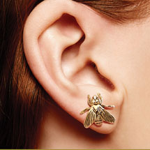 Alternate Image 1 for Bee Earrings
