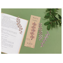 Alternate Image 1 for Botanical Philosophy Metal Bookmarks - Oak