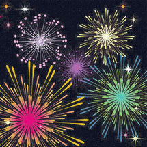 Alternate Image 1 for Fireworks Lighted Pop-Up Card