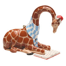 Reading Animal Ornaments - Giraffe