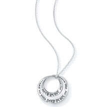Alternate Image 1 for Deep Peace Double Mobius Necklace