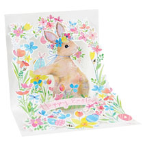 Garden Rabbit Easter Pop-Up Card