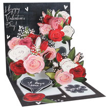 Mason Jar Roses Pop-Up Card