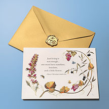 Product Image for Embroidered Floral Birthday Card