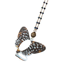 Monarch Butterfly Magnifier Necklace