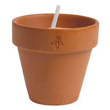Alternate image for Citronella Candles in Terra-Cotta Pots