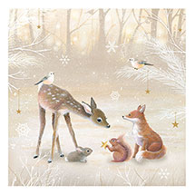 Alternate Image 1 for Adorable Winter Wildlife Advent Cards