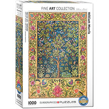Alternate image for William Morris Tree of Life Tapestry Puzzle