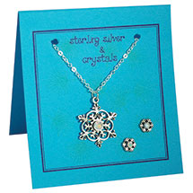 Product Image for Snowflake Earring and Necklace Set
