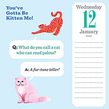 Alternate image Cat Trivia Page-A-Day 2022 Calendar
