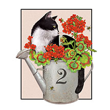 Alternate Image 2 for Cats & Plants Birthday Cards