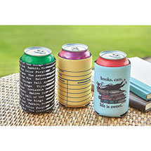 Alternate Image 1 for Drink Sleeves - Books and Cats