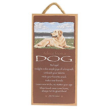 Product Image for Advice from a Dog Wood Sign