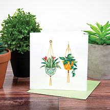 Alternate Image 2 for Hanging Plants Quilling Card