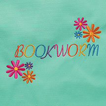 Alternate image for Embroidered Bookworm Tote