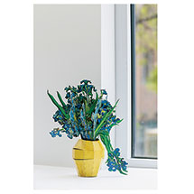 Alternate Image 1 for Van Gogh Paper Bouquet Card - Irises