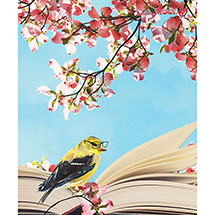 Alternate Image 1 for Reading Birds Note Cards