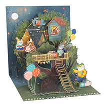Product Image for Treehouse Lighted Pop-Up Birthday Card
