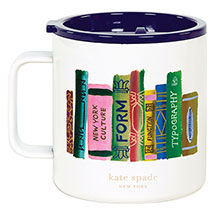Alternate Image 1 for Kate Spade Bookshelf Travel Mug