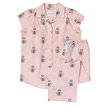 Alternate image for Queen Bee Capri Pajama Set: Pink 