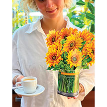 Alternate image Sunflowers Pop-Up Bouquet Card