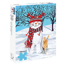 Product Image for Cat Snowman Puzzle