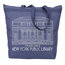 New York Public Library Navy Blue Tote