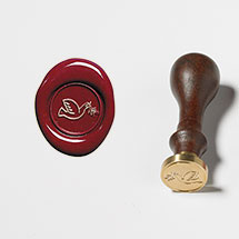 Alternate Image 2 for Wax Seal Set: Dove Engraved Seal