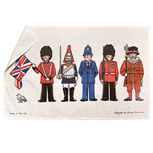 Product Image for UK Kitchen Set: London Figures Tea Towel