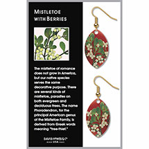 Alternate image for Mistletoe with Berries Earrings