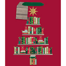 Alternate Image 1 for Christmas Book Tree Medium Giftbag